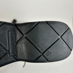Bottega Veneta Black Lace Up Puddle Boots Size 45