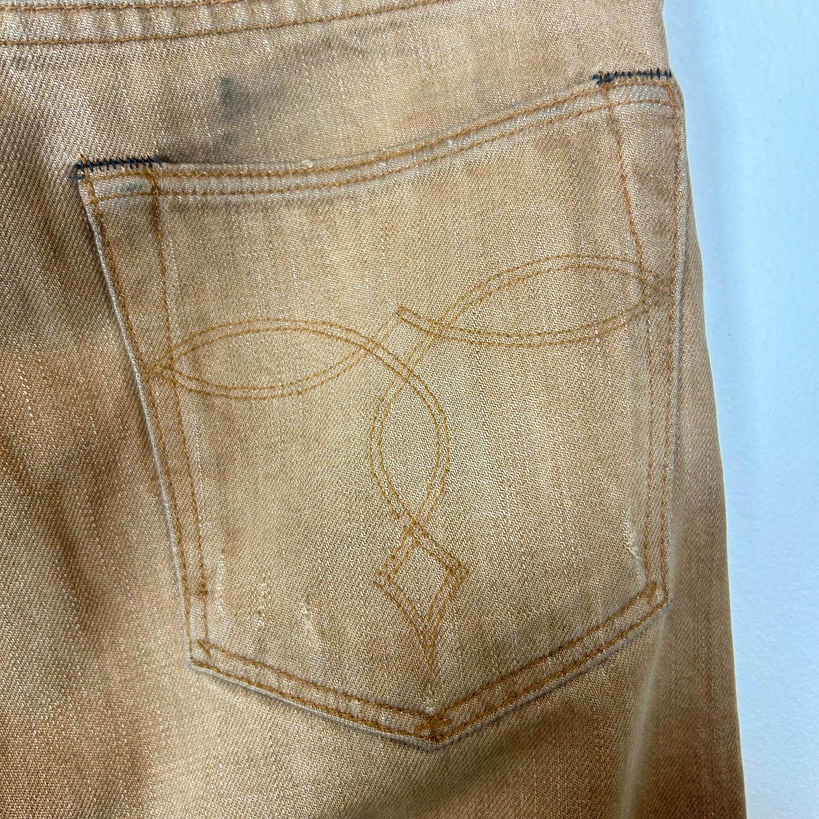 RRL Tan Slim Jeans Size 28