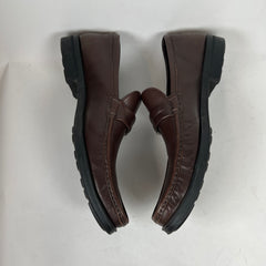 Ferragamo Brown Leather Loafers Size 10.5