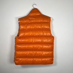 Moncler Orange Puffer Vest Size S