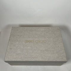 Jimmy Choo Yellow Stacey Crystal Embellished Sandals Size 38