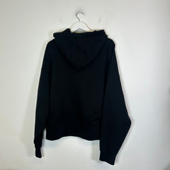 Palm Angels Black Curved Logo Hoodie Size S