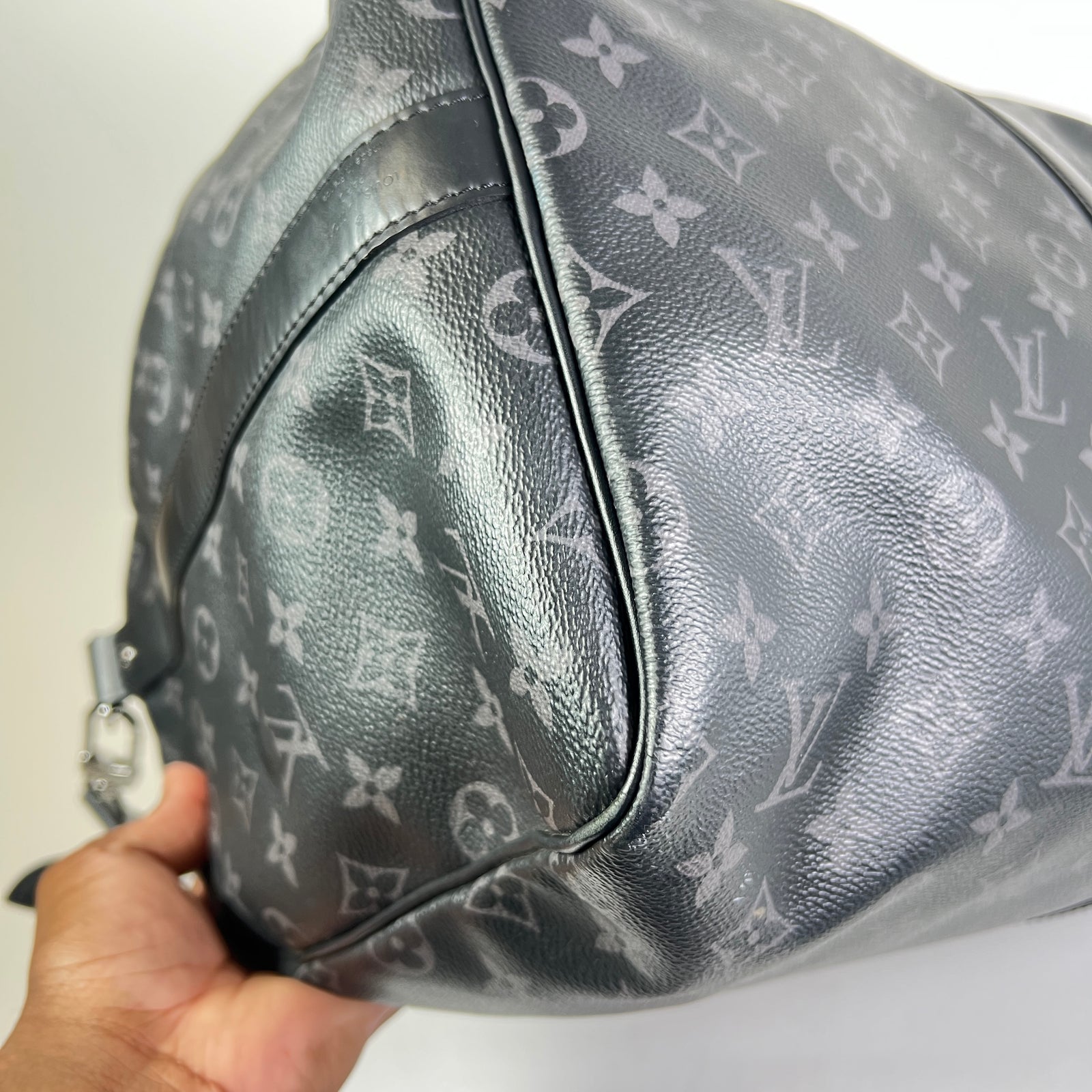 Louis Vuitton Eclipse Monogram Keepall Bandouliere 55