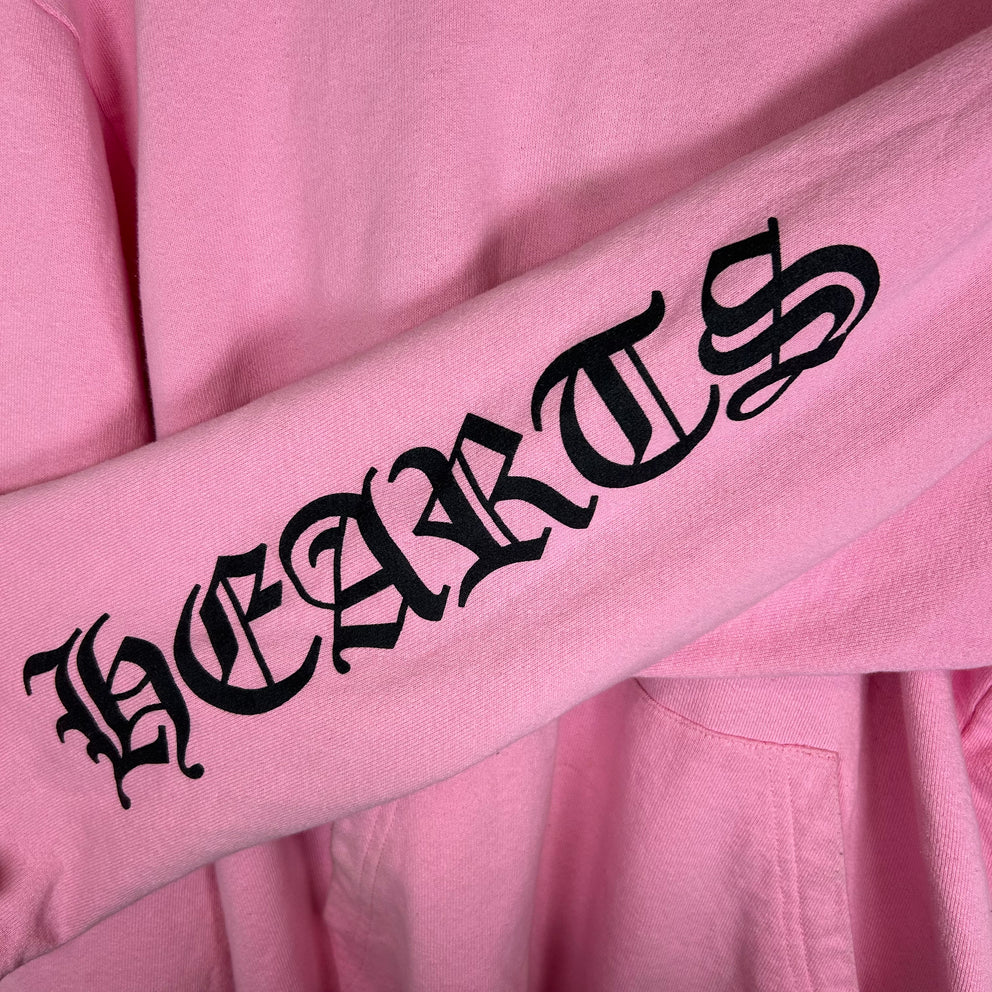 Chrome Hearts Pink Vanity Faith Hoodie Size M