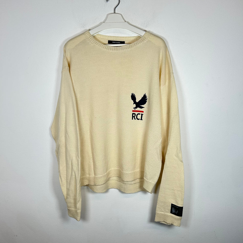 Reese Cooper Cream RCI Sweater Size XL