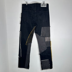 Who Decides War Patch Work Logo Jeans Size 34