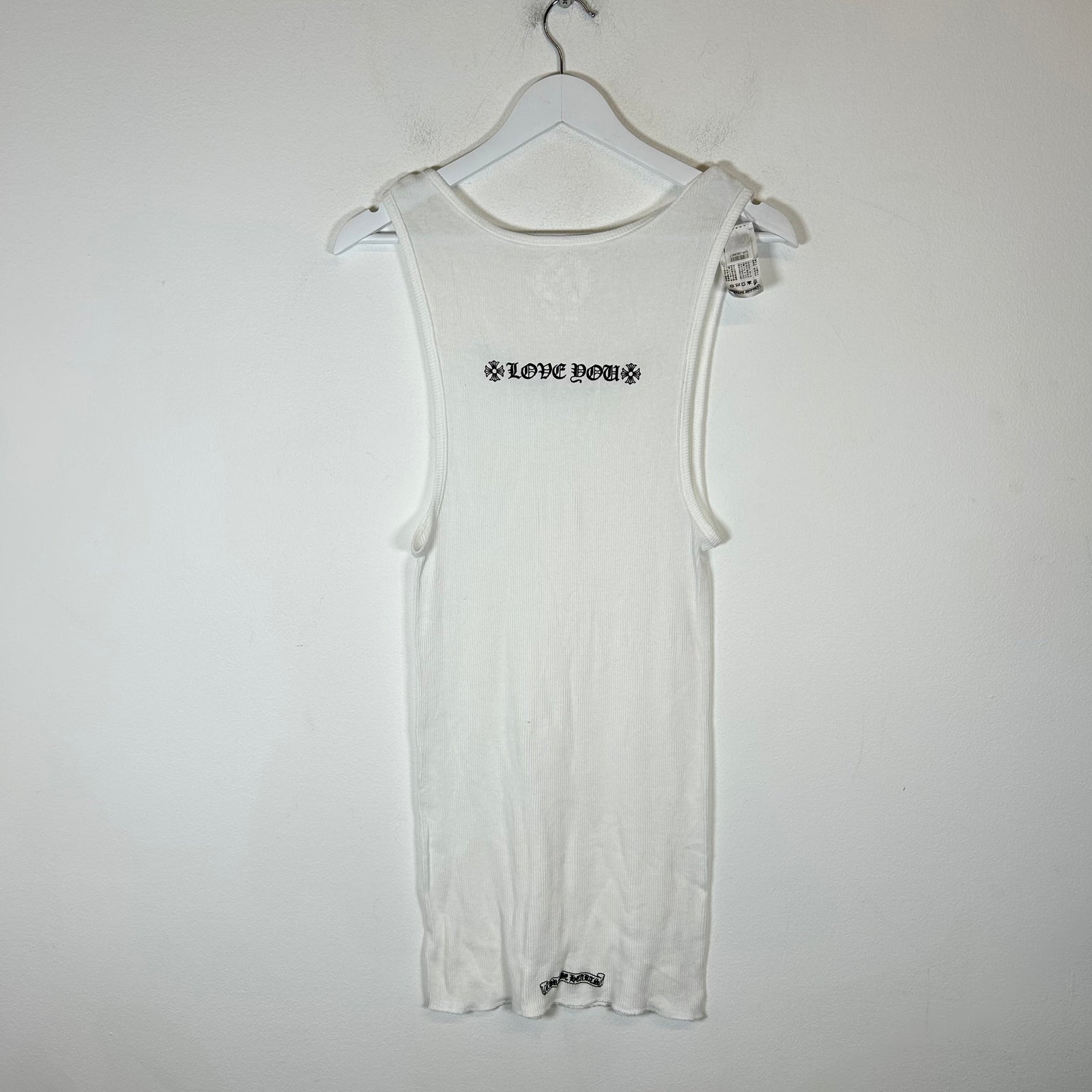 Chrome Hearts White Logo Tank Top Size L