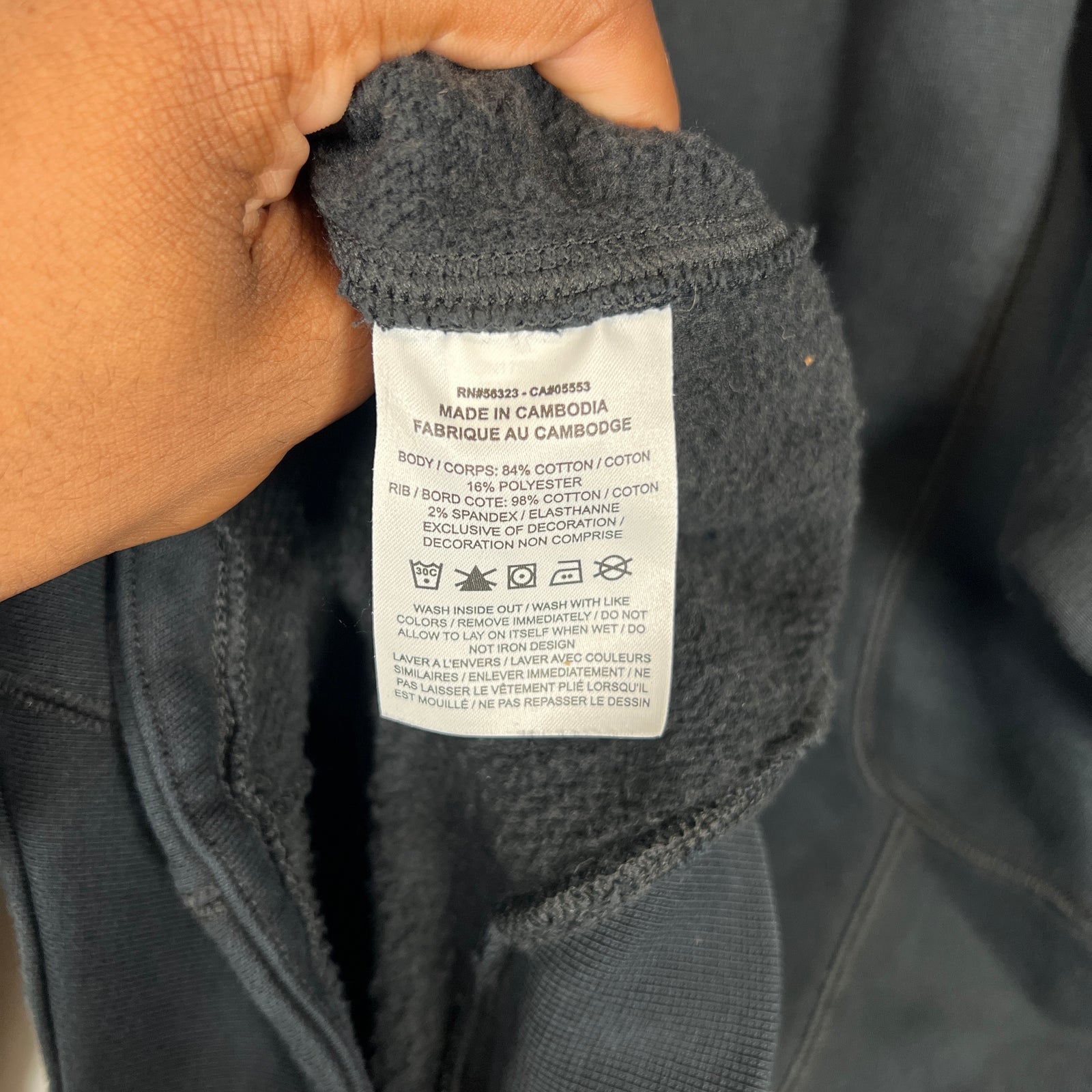 Off White x Nike Black 006 Fleece Hoodie Size M