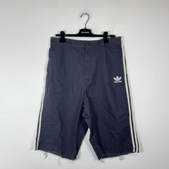 Balenciaga x Adidas Black Striped Ripstop Shorts Size S