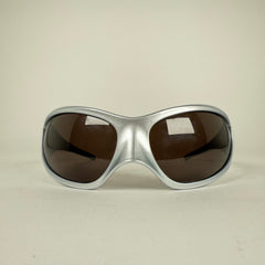 Balenciaga Silver Cat Skin Sunglasses