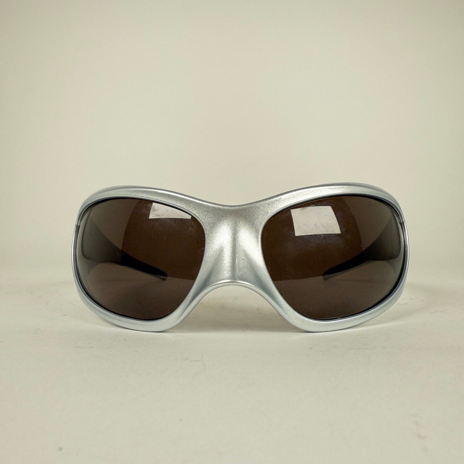 Balenciaga Silver Cat Skin Sunglasses