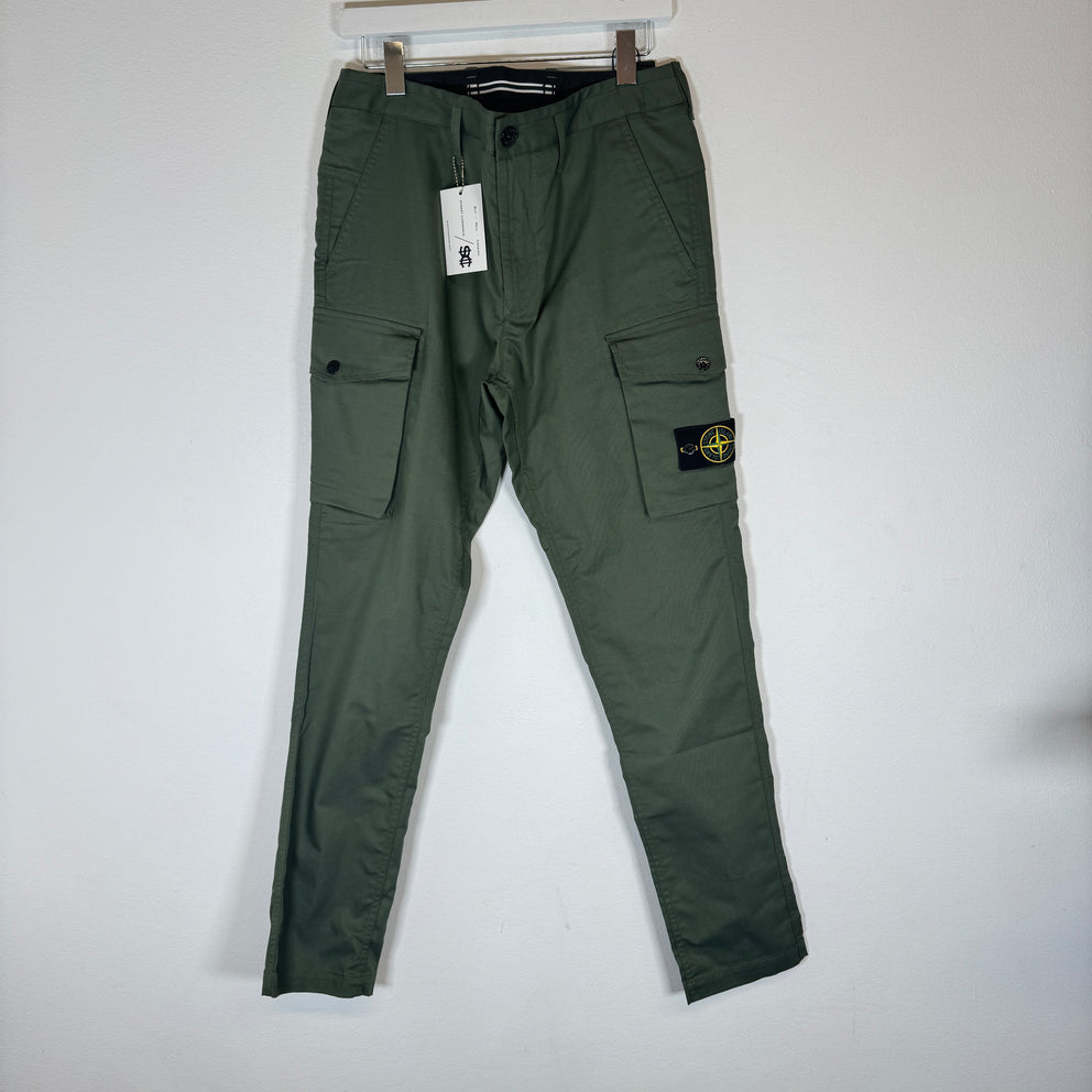 Stone Island Olive Cargos Size 31