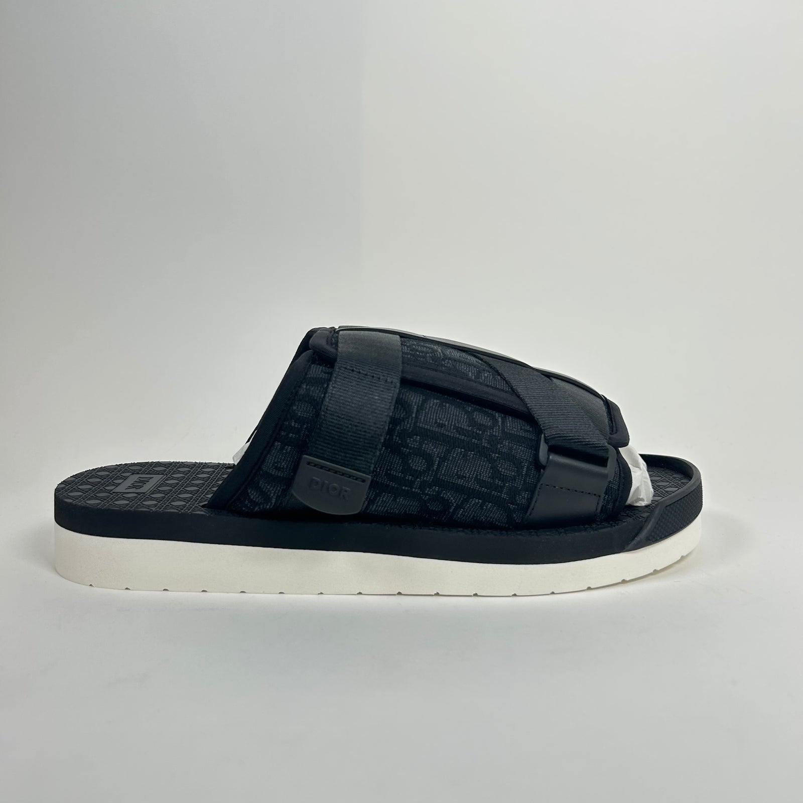 Dior Black Oblique Alpha Sandals Size 43