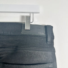 Amiri Black Thigh Logo Jeans Size 34