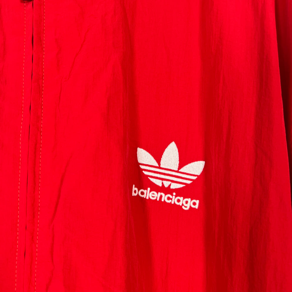 Balenciaga x Adidas Red Striped Nylon Track Jacket Size 3