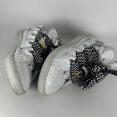 Lanvin x Future White Leather Curb Sneaker Size 12