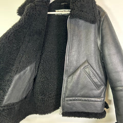 Acne Studios Ian Shearling Leather Jacket