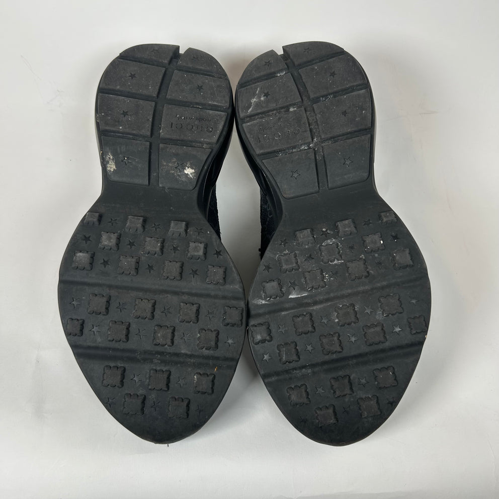Gucci Triple Black GG Rhyton Sneaker Size GG 7.5