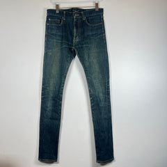 Saint Laurent Dark Blue Raw Denim D02 Jeans Size 30