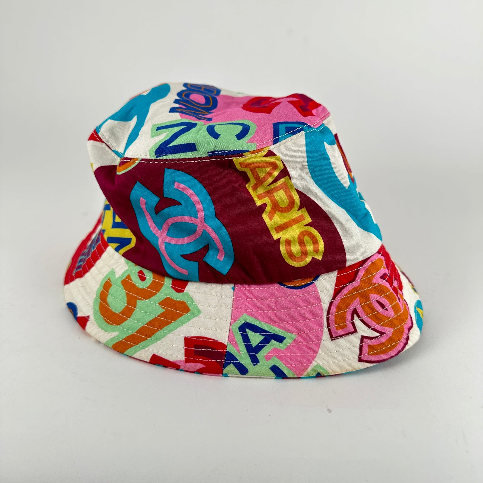 Chanel Multi-Logo Bucket Hat Size M
