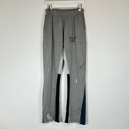 Gallery Dept Grey Paint Splatter Flared Sweatpants Size M