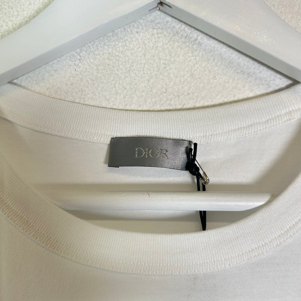 Dior White CD Icon Logo T-Shirt