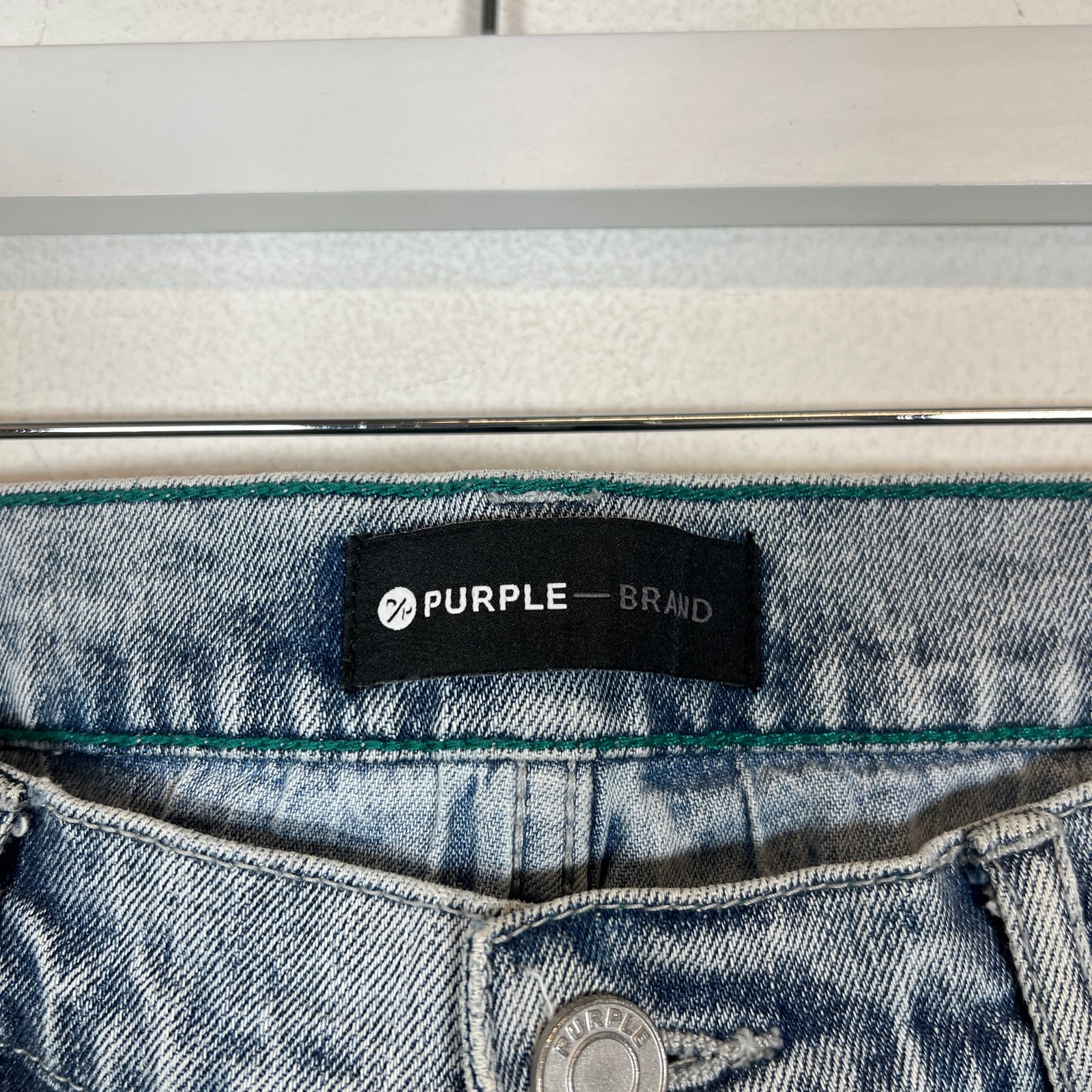 Purple Brand Lightwash Distressed Jeans Size 34