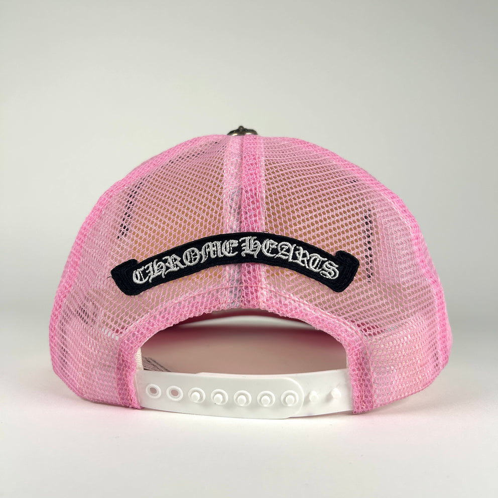 Chrome Hearts Pink Horseshoe Trucker Hat