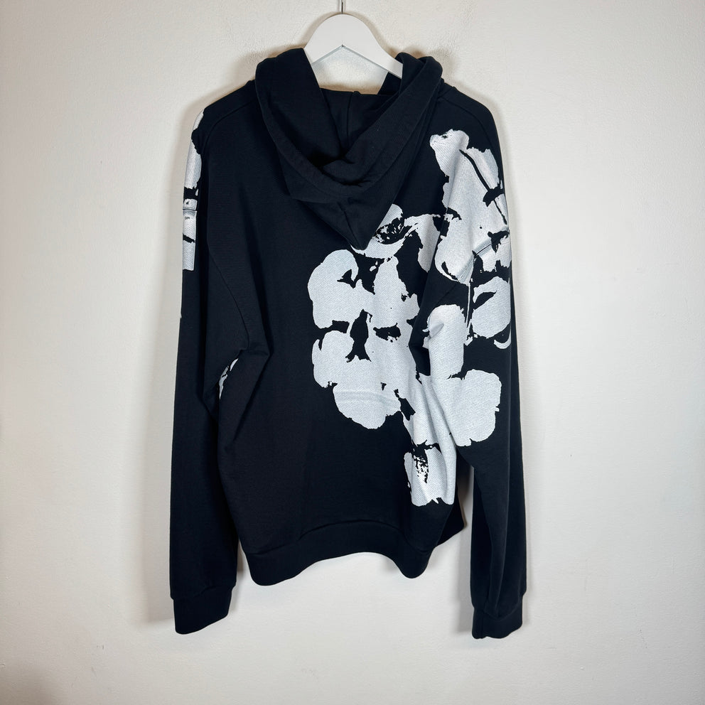 Denim Tears Black Large Logo Wreath Hoodie Size XL