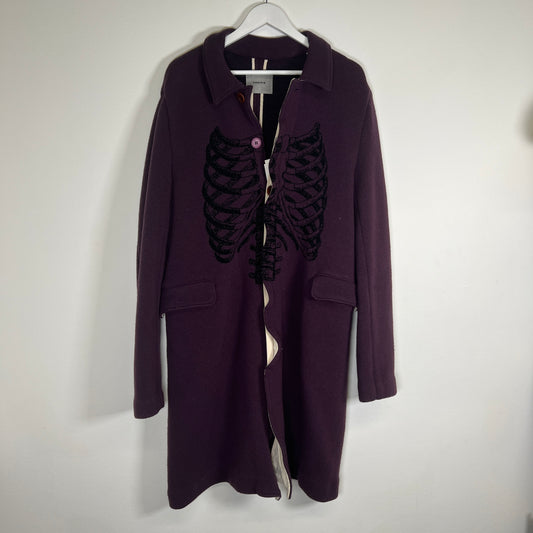 Undercover A/W13 Ribcage Wool Trench Size 3