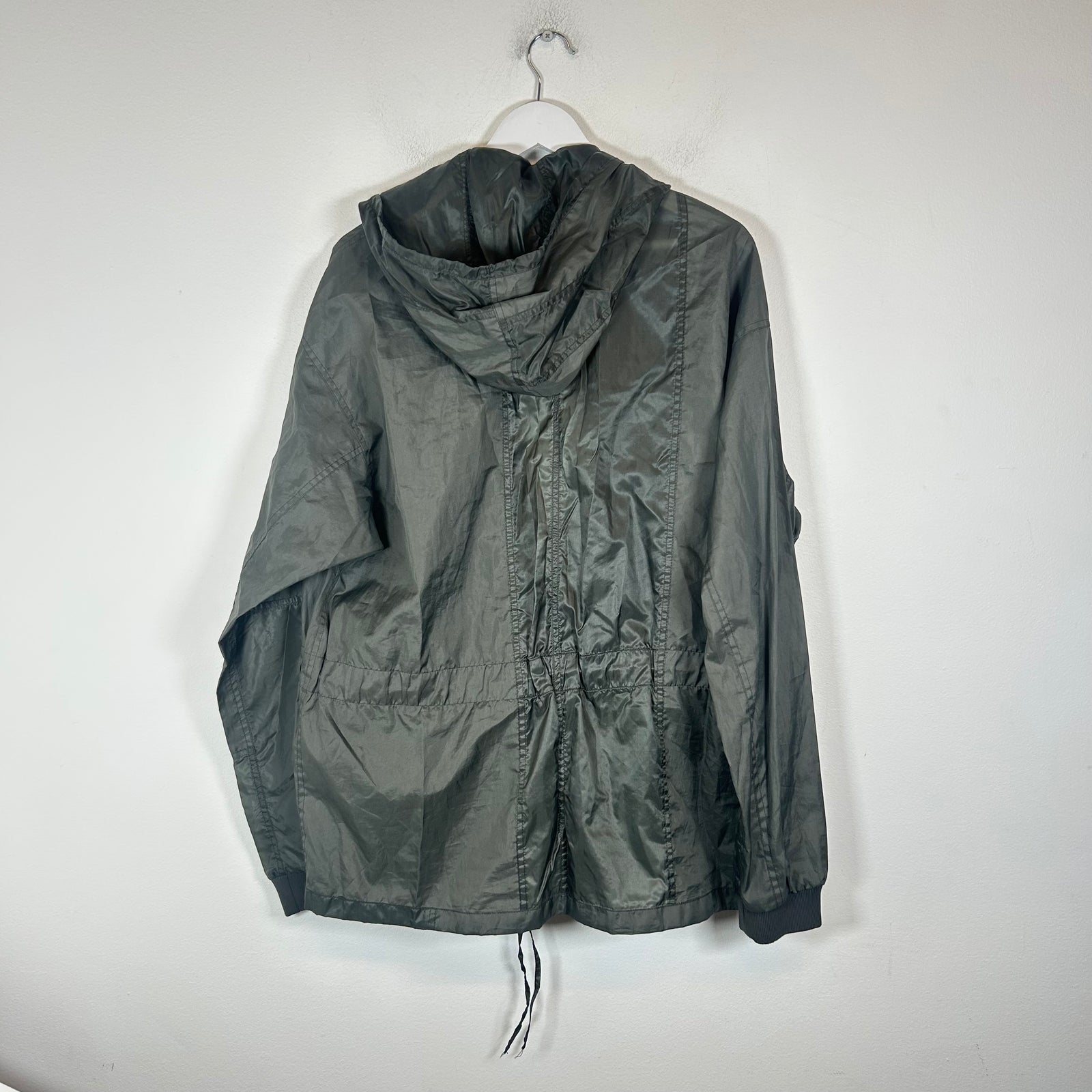 Prada Olive Linea Rosa Nylon Windbreaker Jacket Size M