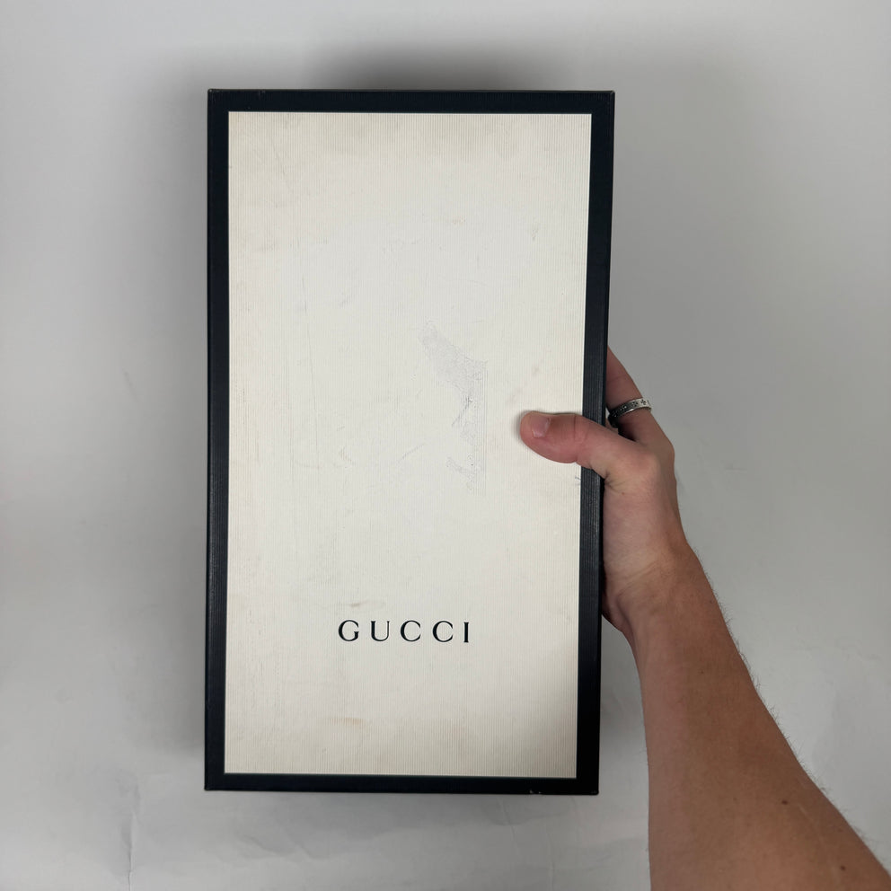 Gucci White Web Stripe Slides Size GG 9