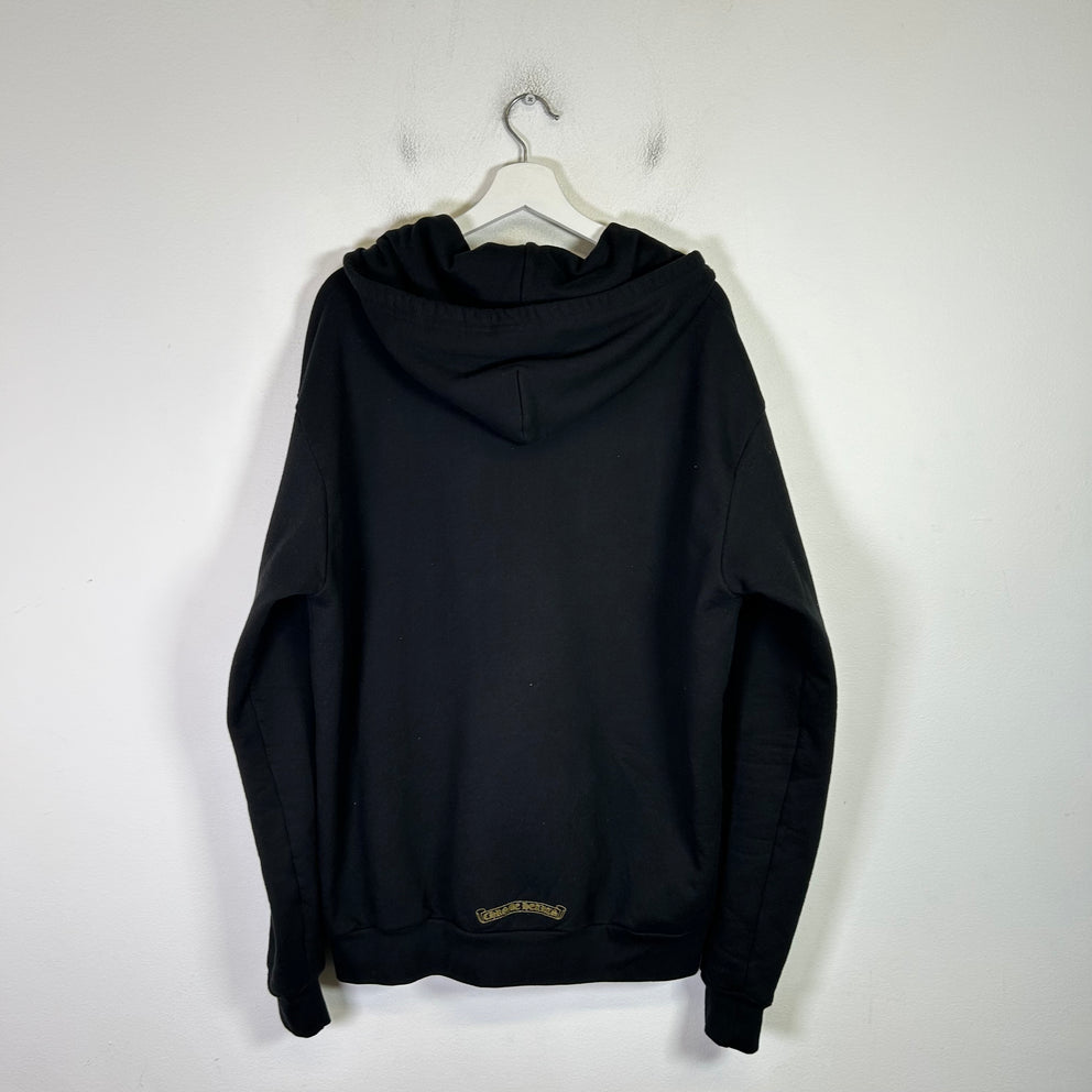 Chrome Hearts Vertical Logo Zip-Up Hoodie