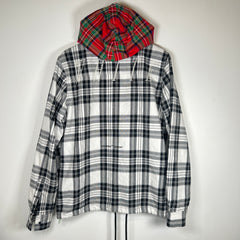 Off-White Checkered Flannel With Hood Size M