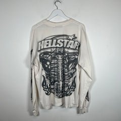 Hellstar White "No Guts No Glory" Long Sleeve Size L