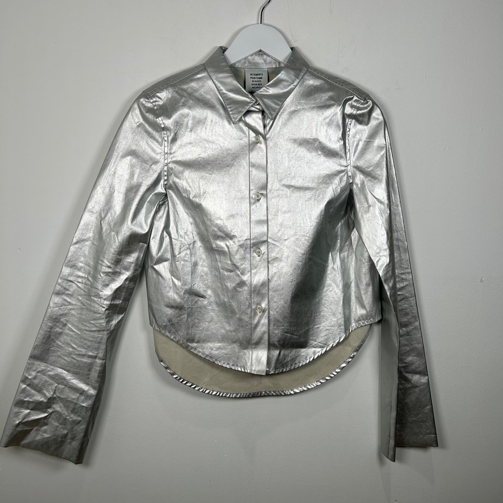 Vetements AW/14 Silver Shirt Size M