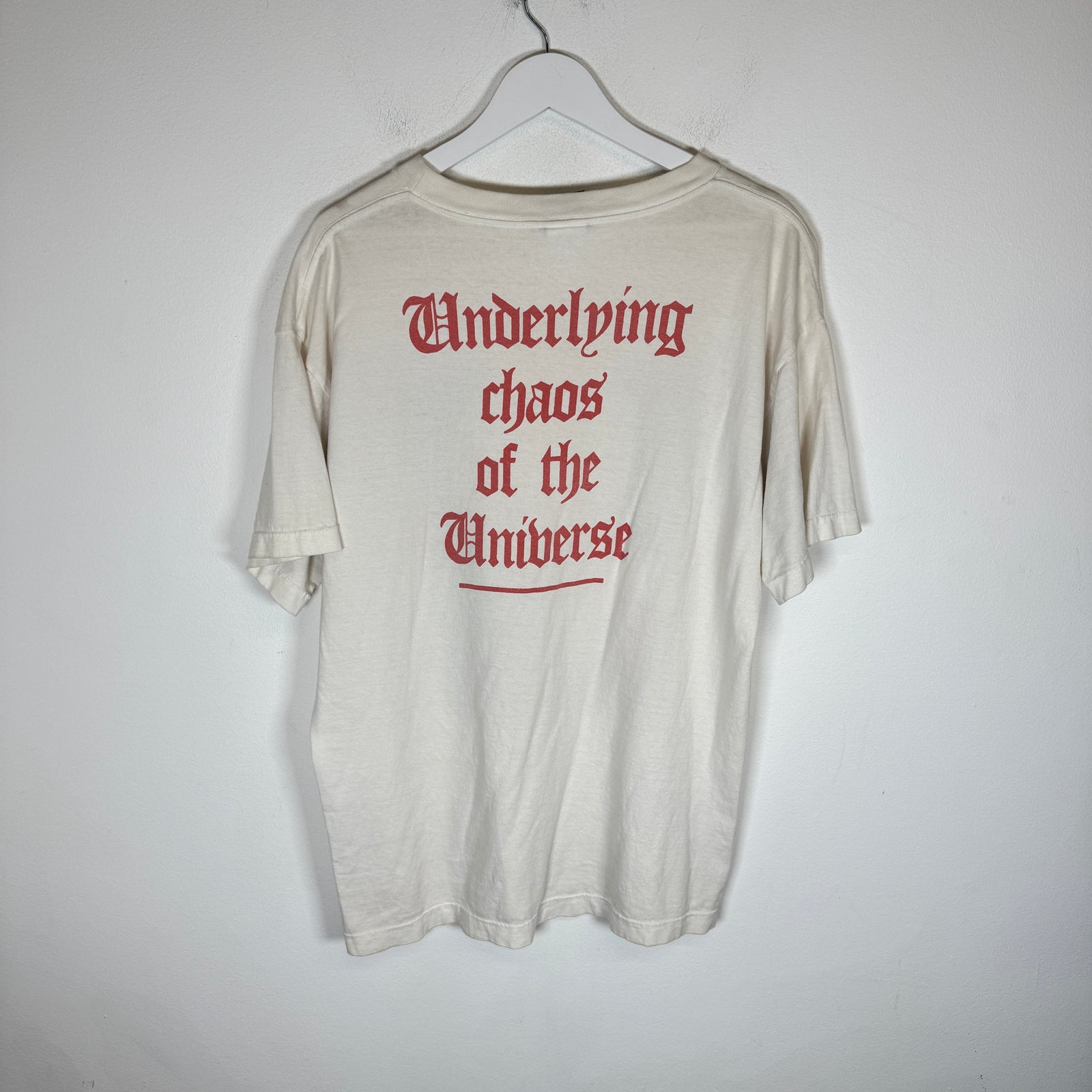 Saint Michael White Underlying Chaos T-Shirt Size L