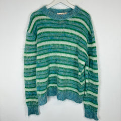 Marni Teal/Green Mohair Knit Sweater Size M