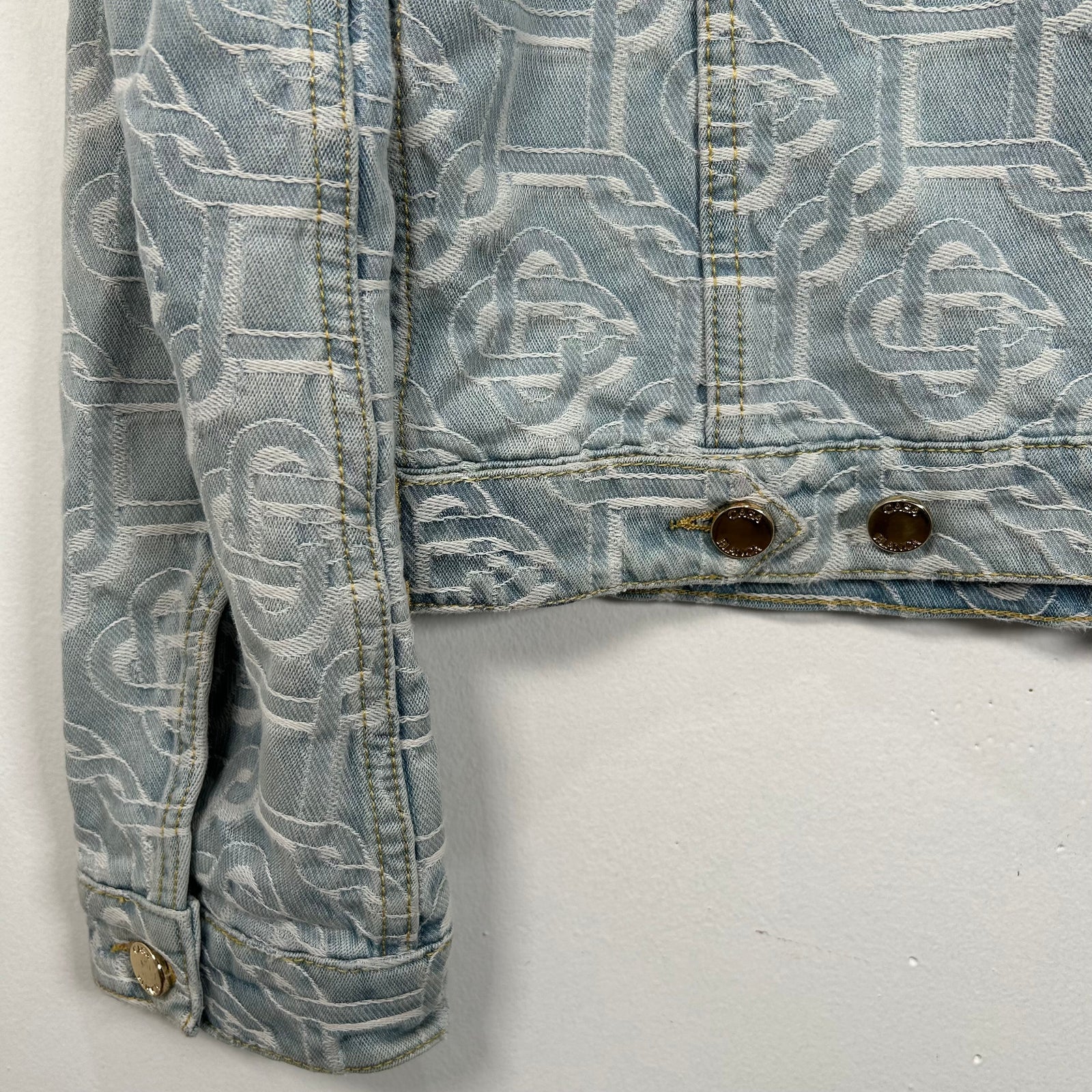 Casablanca Monogram Lightwash Denim Jacket Size S