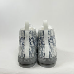 Dior B23 Blue/Grey Oblique Transparent High Top Sneaker Size 45