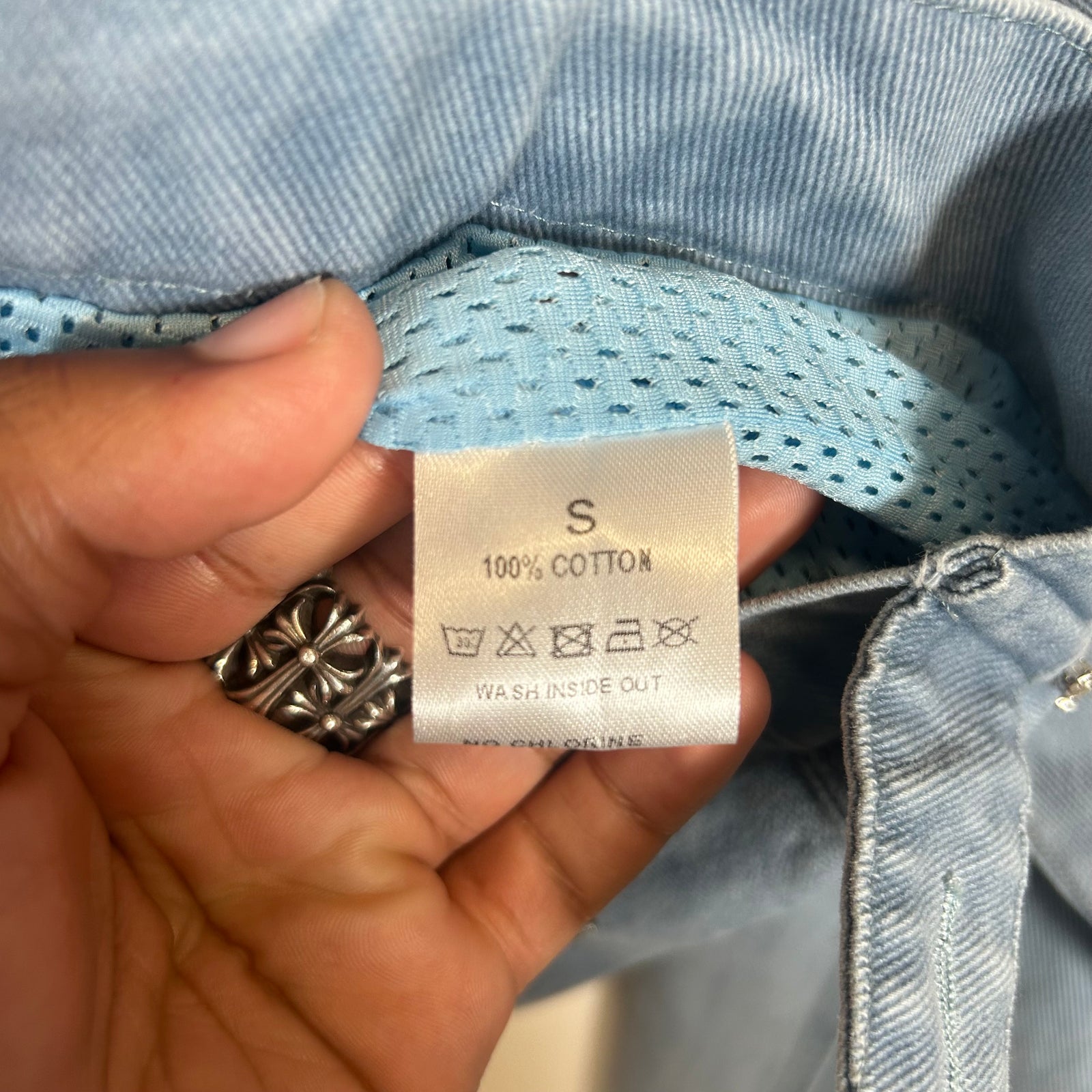 Vale Lives Blue Crystal Work Jacket Size S