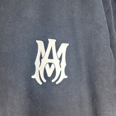 Amiri Black 'AM' Logo T-Shirt Size L