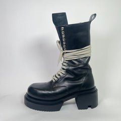 Rick Owens Army Bogun Lace-Up Boots