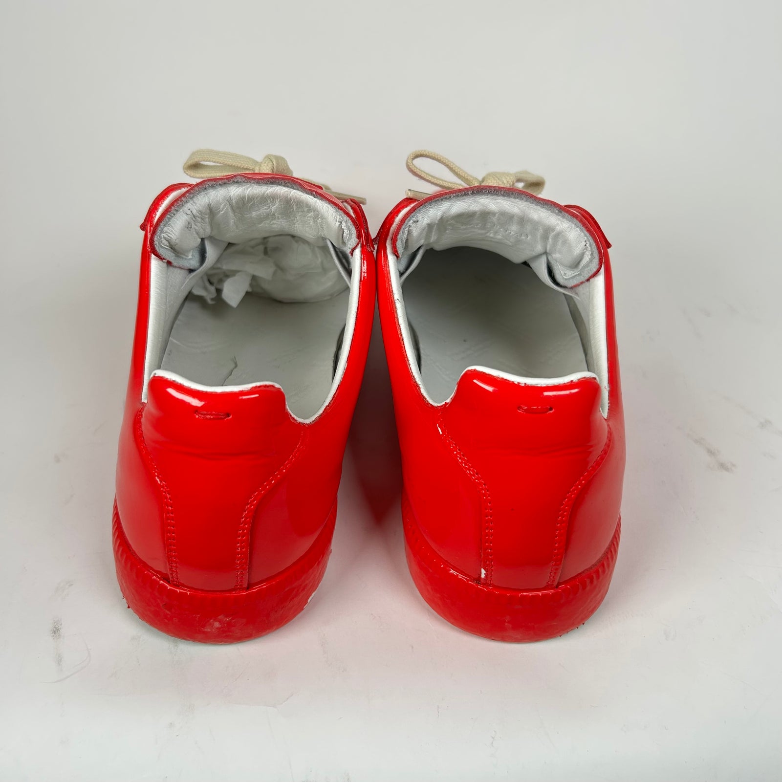 Maison Margiela Red Patent Leather Gats Size 45