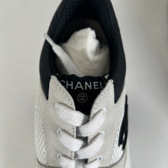 Chanel White CC Sneakers 41.5