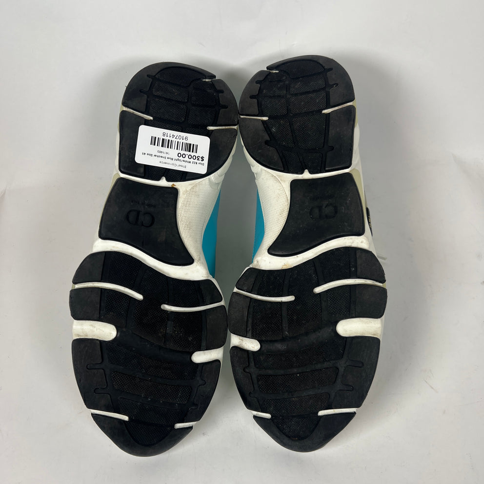 Dior B22 White/Light Blue Sneaker Size 45