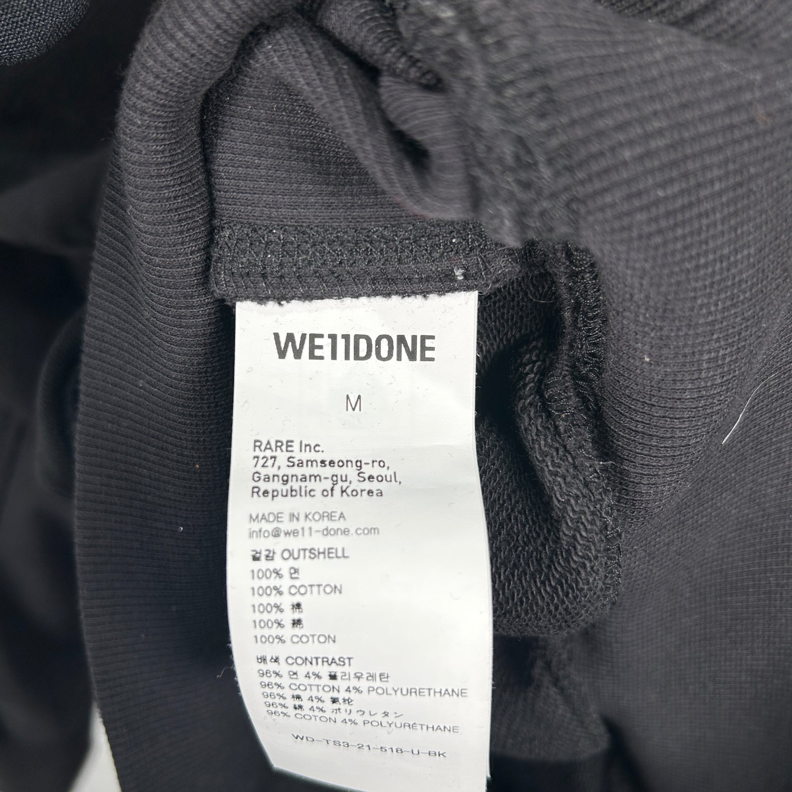 We11done Padded Shoulder Crewneck Size M