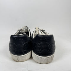 Gucci Black GG Embossed Ace Sneaker Size GG 12