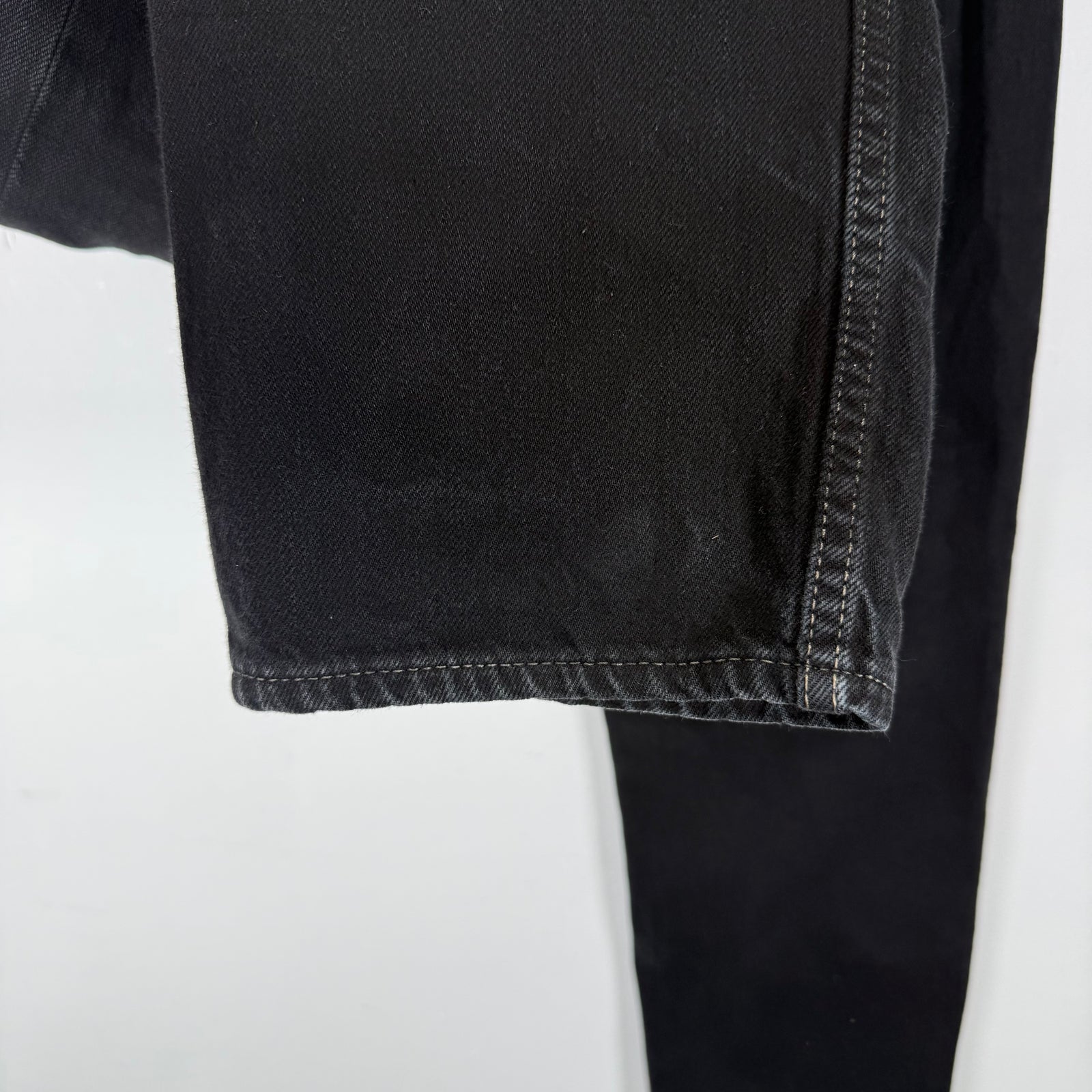Rick Owens Perfoma Cut Black Denim Jeans Size 33