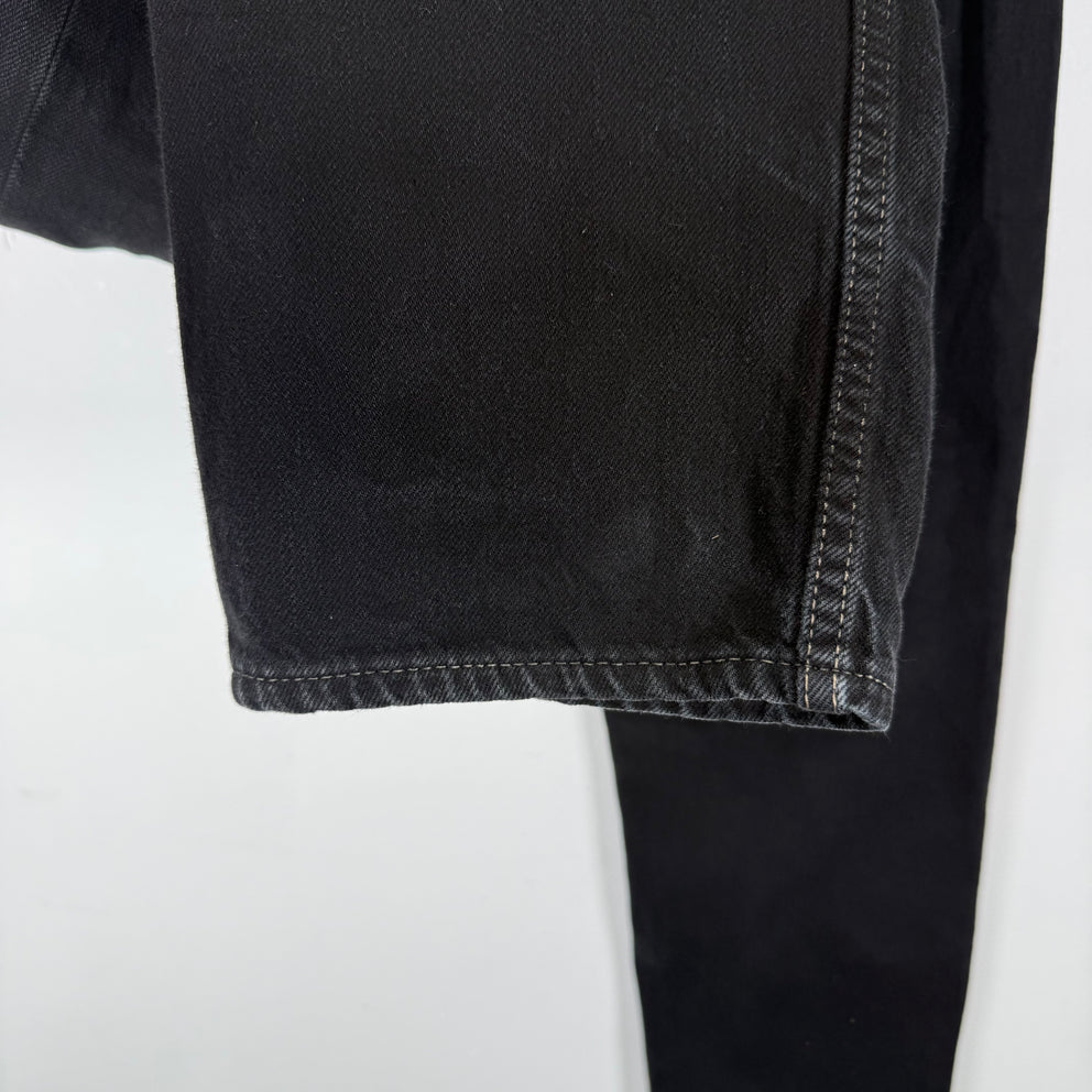 Rick Owens Perfoma Cut Black Denim Jeans Size 33